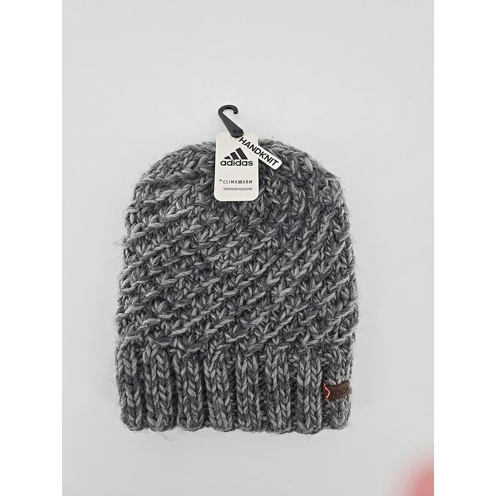 HANDKNIT‎ Adidas Women's Grey Whittier Beanie #5146589 New With Tags!